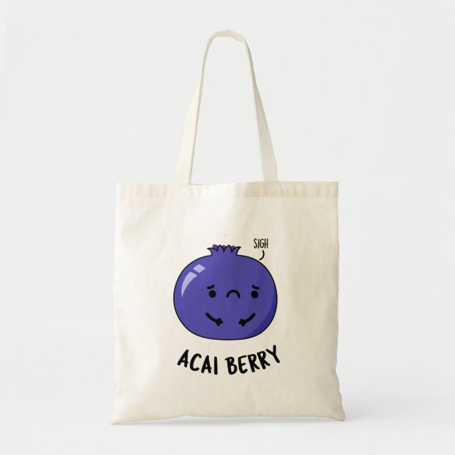 Acai Berry Funny Fruit Pun Tygkasse (Framsidan)