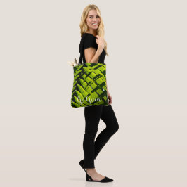 Acai palm leaf design on Tote Bag Tygkasse