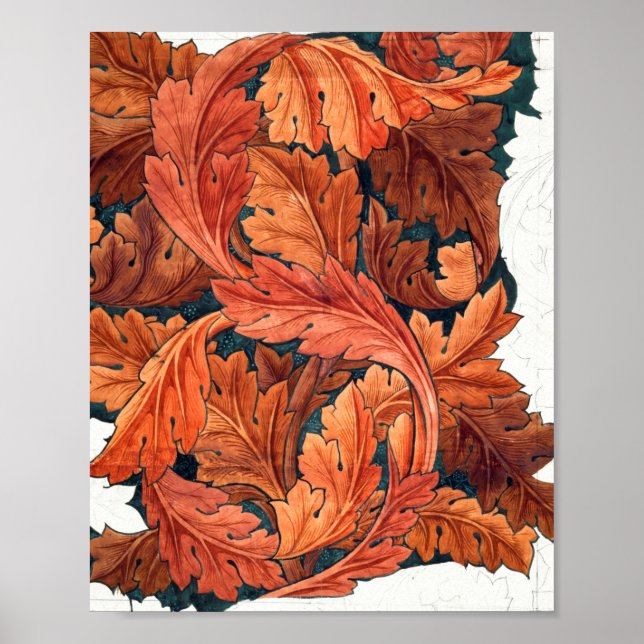 Acanthus (1879-1881) av William Morris Poster (Framsidan)