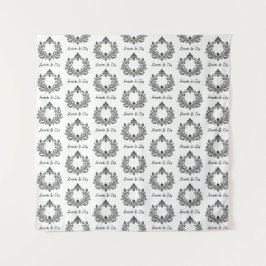 Acanthus & Antiquity, svartvitt med monogram,