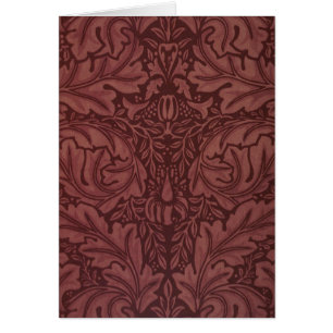 Acanthus av William Morris, Vintage blomstermönstr Hälsningskort