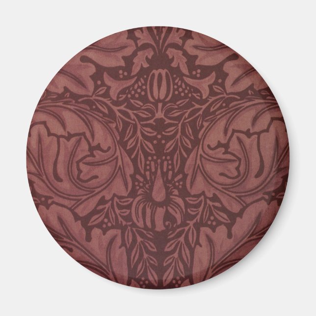 Acanthus av William Morris, Vintage blomstermönstr Magnet (Framsidan)