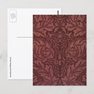 Acanthus av William Morris, Vintage blomstermönstr Vykort