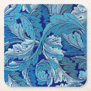 Acanthus Blue Underlägg Papper Kvadrat