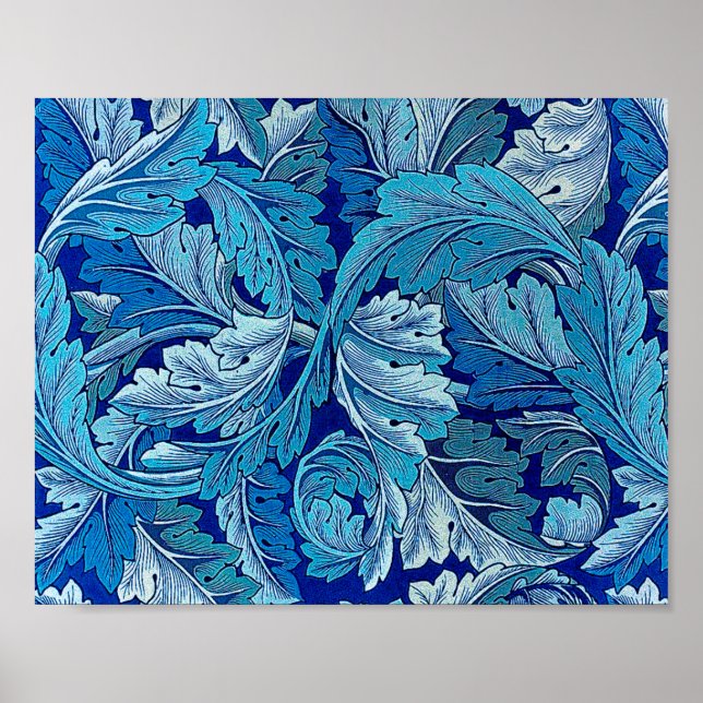 Acanthus Blue, William Morris Poster (Framsidan)