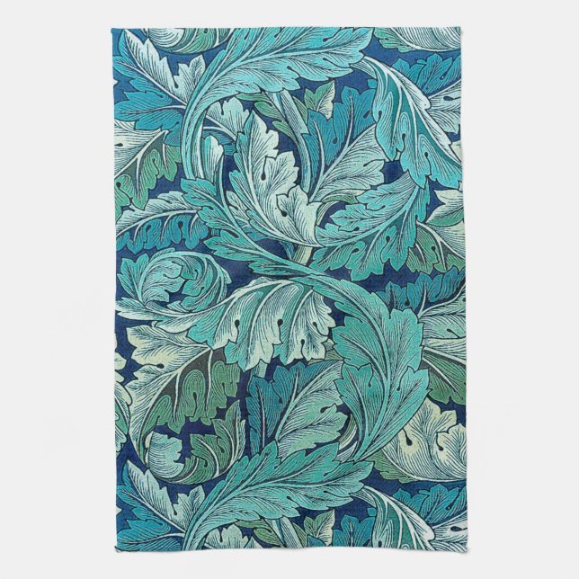 Acanthus Grönt, William Morris Kökshandduk (Vertikal)