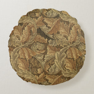 Acanthus Leaves av William Morris, Antik textil Rund Kudde