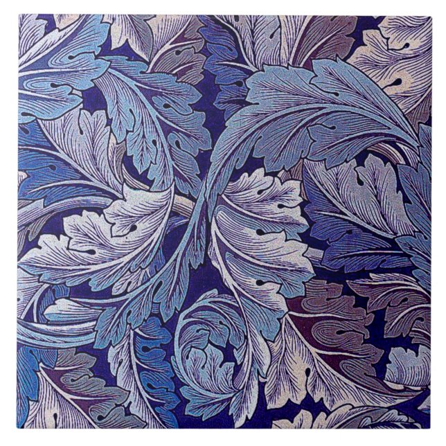 Acanthus Lila, William Morris Kakelplatta (Framsidan)