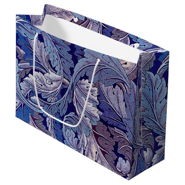 Acanthus Lila, William Morris Large Gift Bag (Framsidan Vinklad)