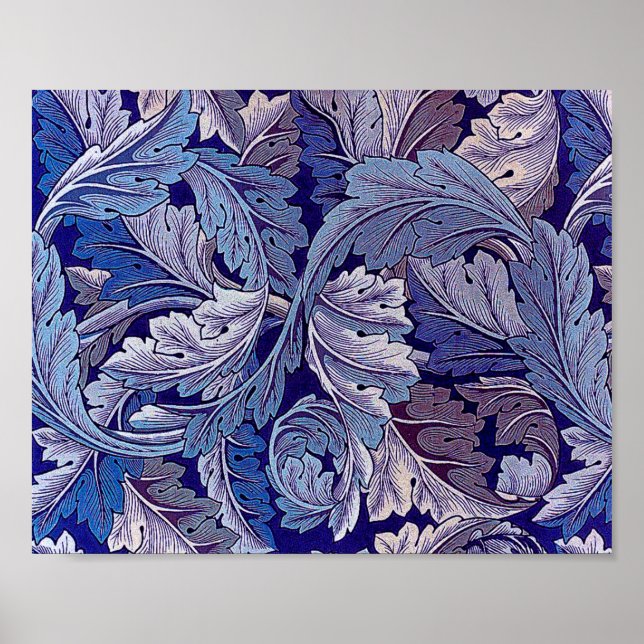 Acanthus Lila, William Morris Poster (Framsidan)