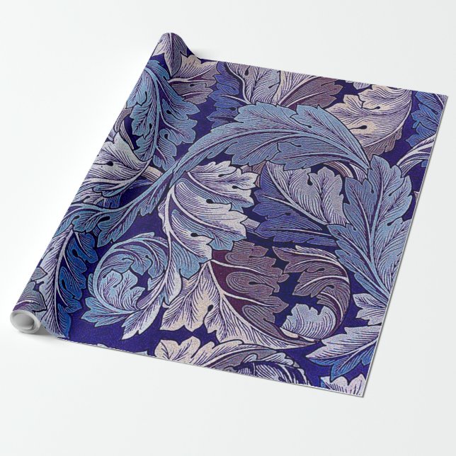 Acanthus Lila, William Morris Presentpapper (Utrullad)