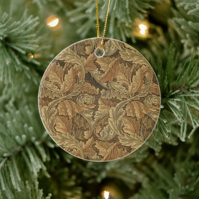 Acanthus Löv av William Morris, Antique Textile Julgransprydnad Keramik (Träd)