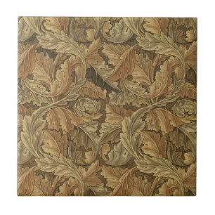 Acanthus Löv av William Morris, Antique Textile Kakelplatta