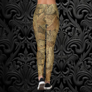 Acanthus Löv av William Morris, Antique Textile Leggings