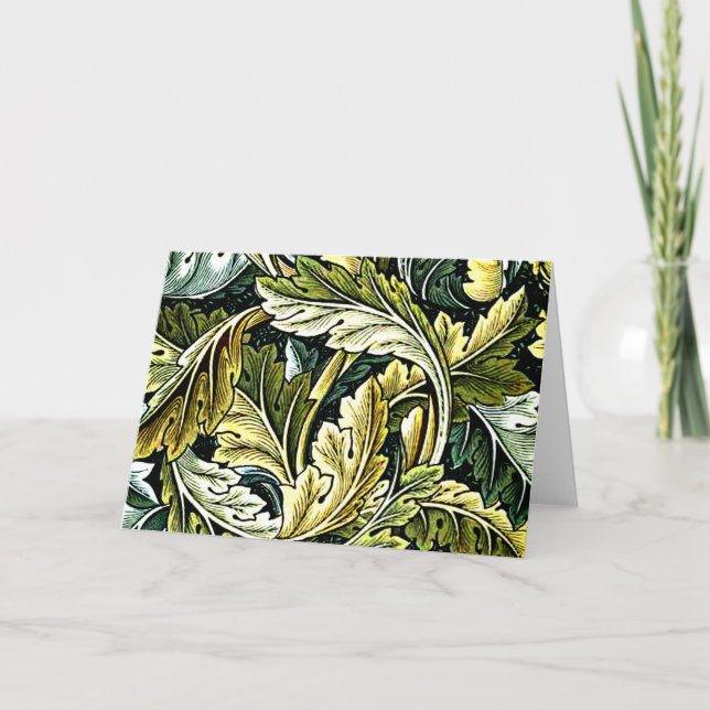 Acanthus, populär William Morris mönster, Kort (Framsida)