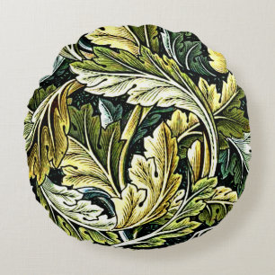 Acanthus, populär William Morris mönster Rund Kudde