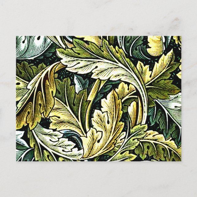Acanthus, populär William Morris mönster, Vykort (Framsida)