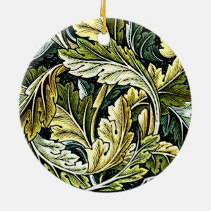 Acanthus, populär William Morris patterb Julgransprydnad Keramik