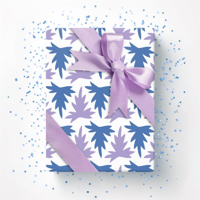 Acanthus Row in Blue and Purple Presentpapper (Skapare uppladdad)