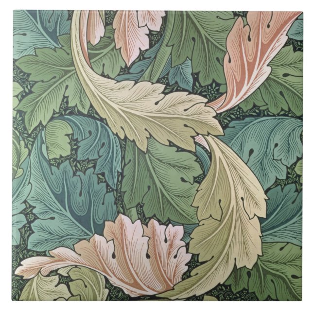Acanthus-tapet, 1875 kakelplatta (Framsidan)