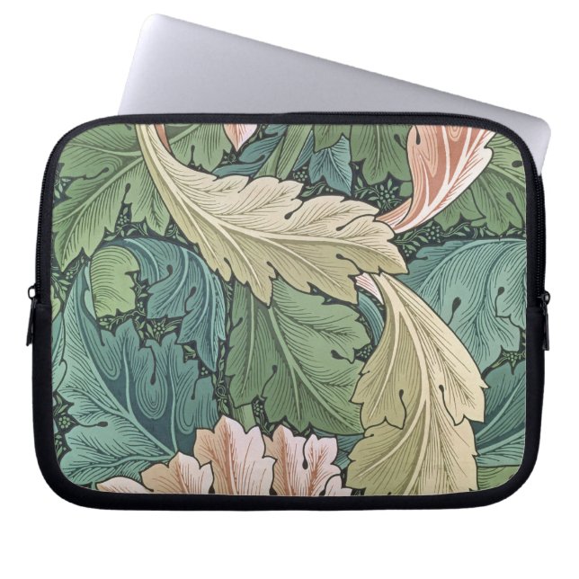 "Acanthus" tapetdesign, 1875 Laptop Sleeve (Framsidan)