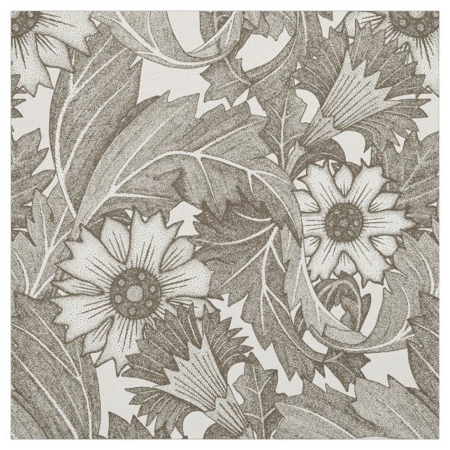 Acanthus te, vit tyg (Provkarta)