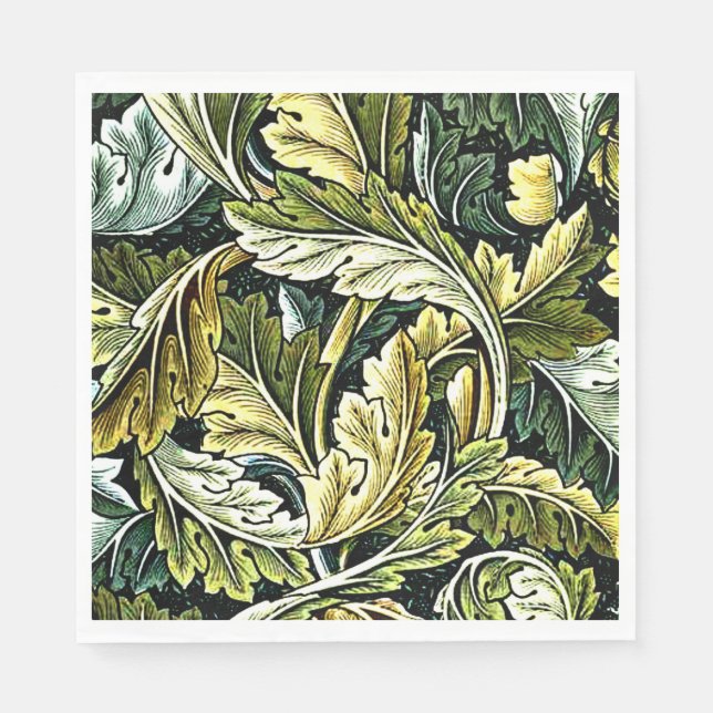 Acanthus, vintage William Morris mönster Pappersservett (Framsidan)