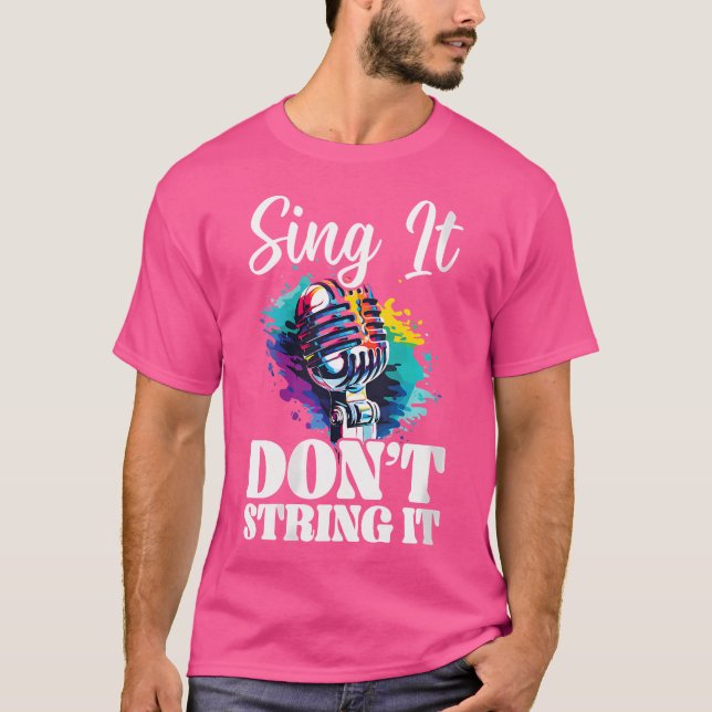 Acapella Singing Instructor Music Voice Opera Sjun T Shirt (Framsida)