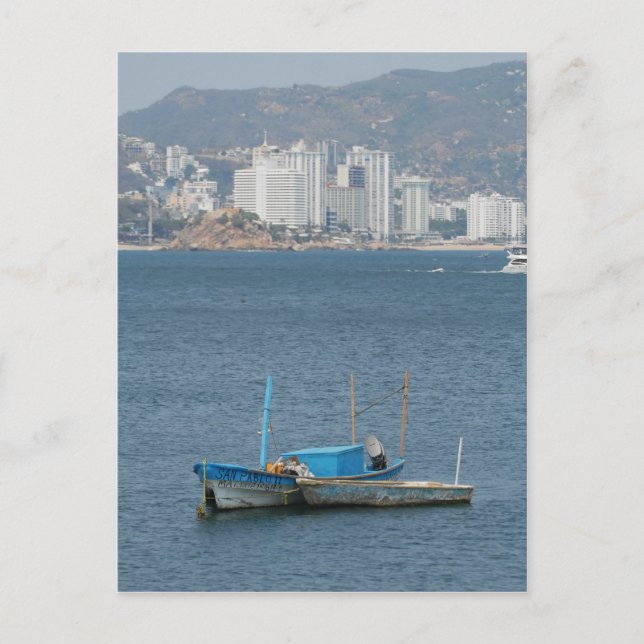 Acapulco-båtar 2 vykort (Framsida)