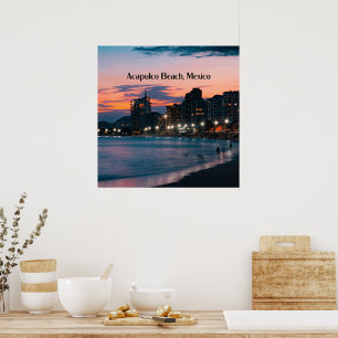 Acapulco Beach, Mexiko Poster