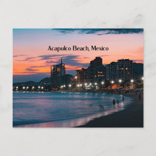 Acapulco Beach, Mexiko Vykort