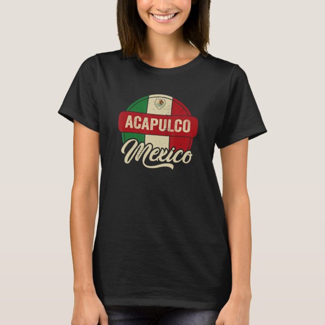 Acapulco Mexiko T Shirt (Framsida)