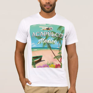 Acapulco Mexiko Vintage resemärke Tee Shirt