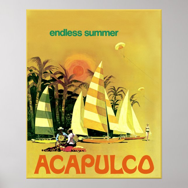 Acapulco-reseaffisch Poster (Framsidan)