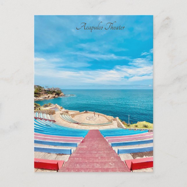 Acapulco teater Mexiko Helg Vykort (Framsida)