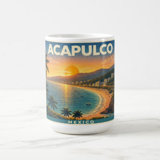 Acapulco Vintage Travel Poster Mug Kaffemugg
