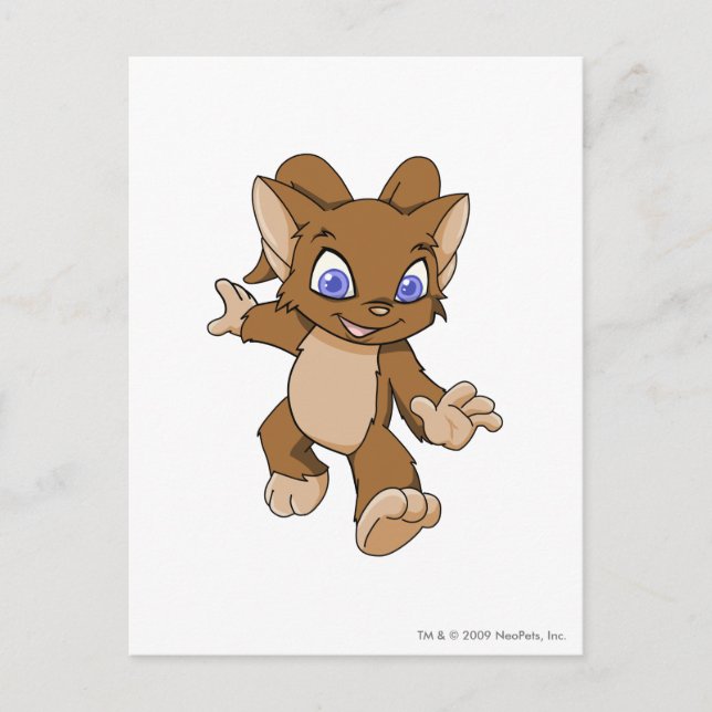 Acara brunt vykort (Framsida)