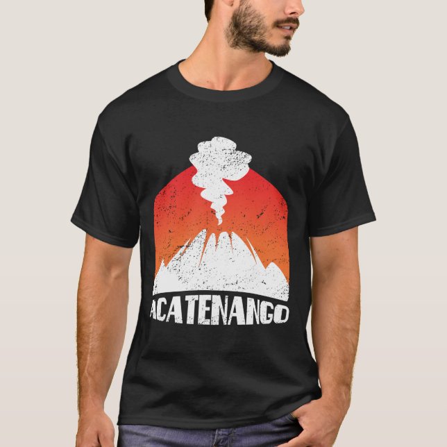 Acatenango TShirt Volcano Eruption Shirt Volcanic T (Framsida)