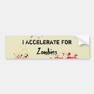 Accelerera för Zombies Bildekal
