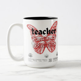  Accent Coffee Mug (15oz) Schoolteacher's Flig Två-Tonad Mugg