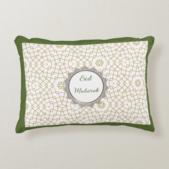 Accent Pillow-Eid Mubarak Accent Pillow Prydnadskudde (Framsidan)