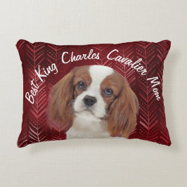 Accent Pillow för bästa Kung Charles Cavalier Mamm Prydnadskudde