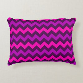 Accent Pillow för Lila Rosa Chevrons Prydnadskudde