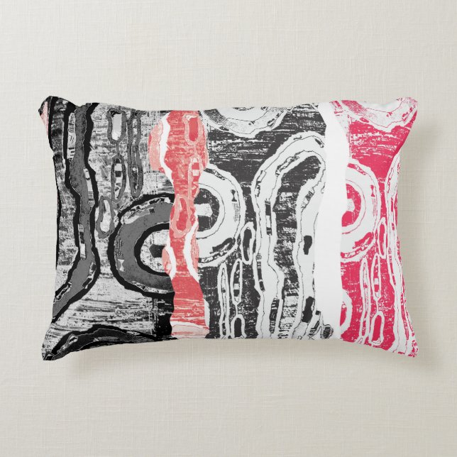 Accent Pillow – Friction Lands Abstract Design Prydnadskudde (Framsidan)