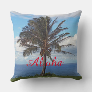 ACCENT PILLOW /HANDFLATAN TRÄD, OCEAN, ALOHA KUDDE