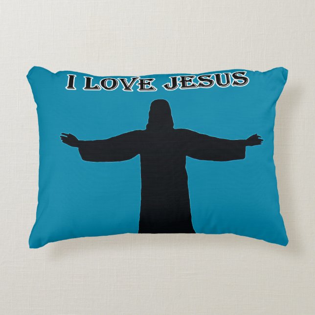 Accent Pillow  i love jesus  Prydnadskudde (Framsidan)