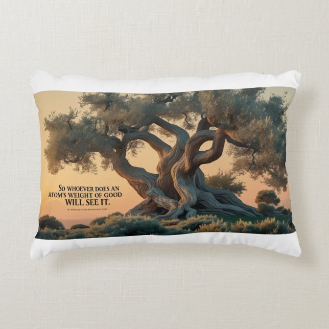 Accent Pillow-Islamic Olive Tree Pillow Prydnadskudde (Framsidan)