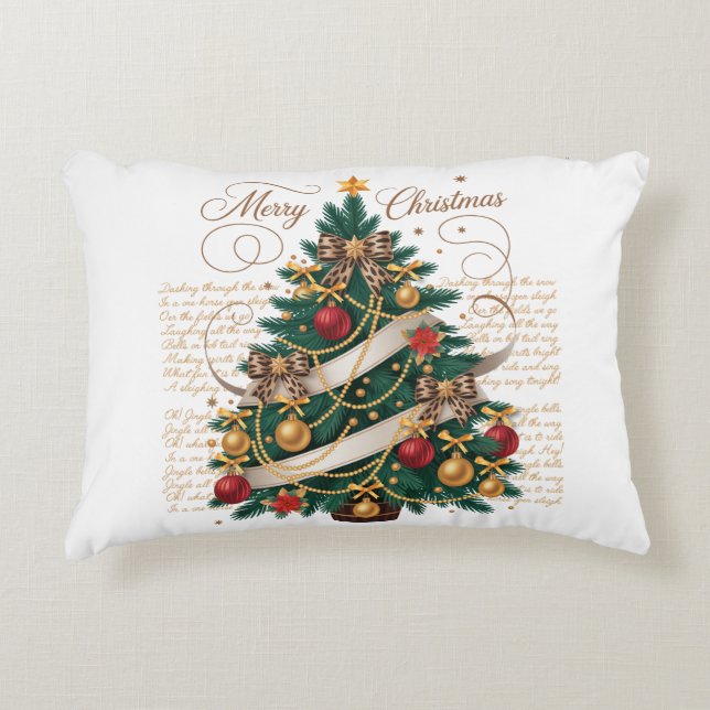 Accent Pillow-Merry Christmas Accent Pillow Prydnadskudde (Framsidan)