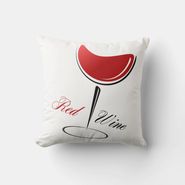 Accent Pillow-Red Vin Dekorativ kudde (Framsida)