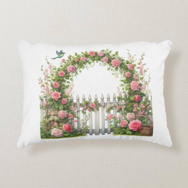 Accent Pillow- Spring Floral Accent Pillow Prydnadskudde (Framsidan)